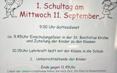 Einschulung der neuen Erstklässler